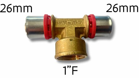 pers t-stuk 26mm 1"