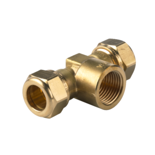 knelkoppeling T-stuk 15 x 1/2" x 15mm