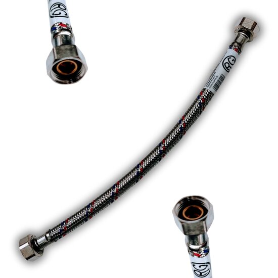 Flexibel DN8 1/2-1/2" F/F 30 cm