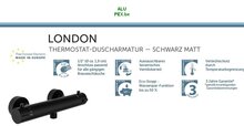 Douchekraan zwart