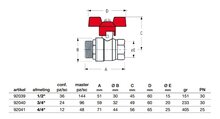 BOLKRAAN VOLLE DOORLAAT MF 1/2" VLINDERHENDEL