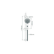 Florenz doucherail set chroom