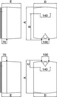 Afmeting keukenboiler