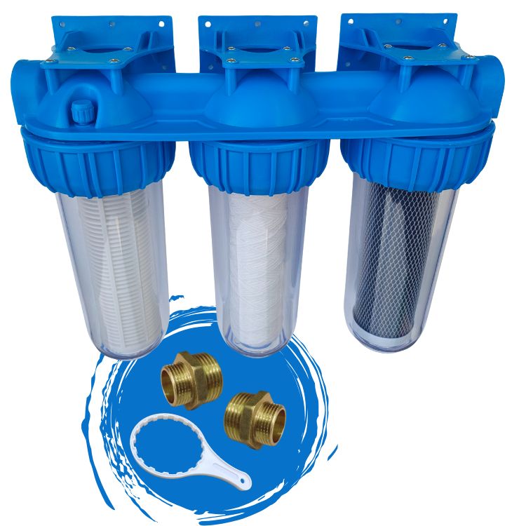Triplex regenwaterfilter