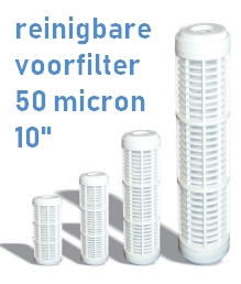 Reinigbare voorfilter