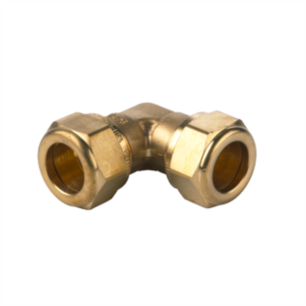 knelkoppeling messing water knie 22x22mm