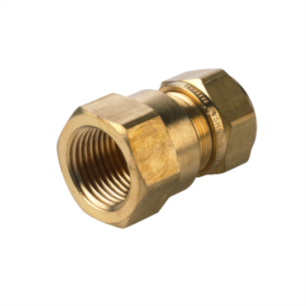 Puntstuk knelkoppeling recht 15x1/2" F