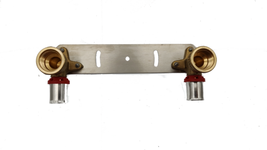 Dubbele pers muurplaat 1/2" voor alpex 20mm