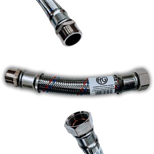 Flexibel 3/4" x 3/4" M/F 20cm DN19